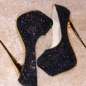 Sparkling high heels